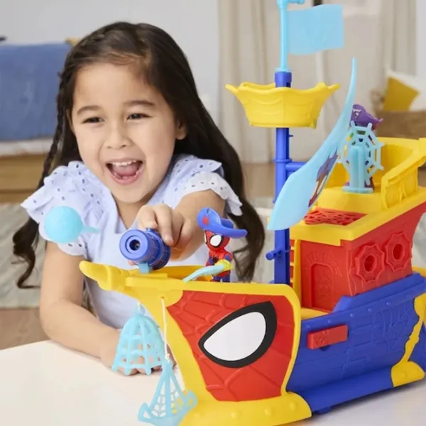 Игровой набор Hasbro Marvel Webs Ahoy Bubble Ship G0666 3+ / Разноцветный Синий photo 6