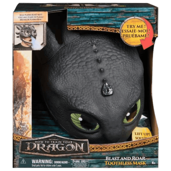 Интерактивная игрушка Spin Master How to Train Your Dragon Blast And Roar Toothless Mask 6072832 4+ / Разноцветный Черный photo 1