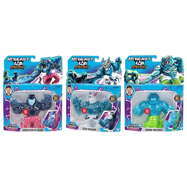 Figurină MrBeast Lab Stretchy Charachters Hero S3 3+ / Multicolor photo 1