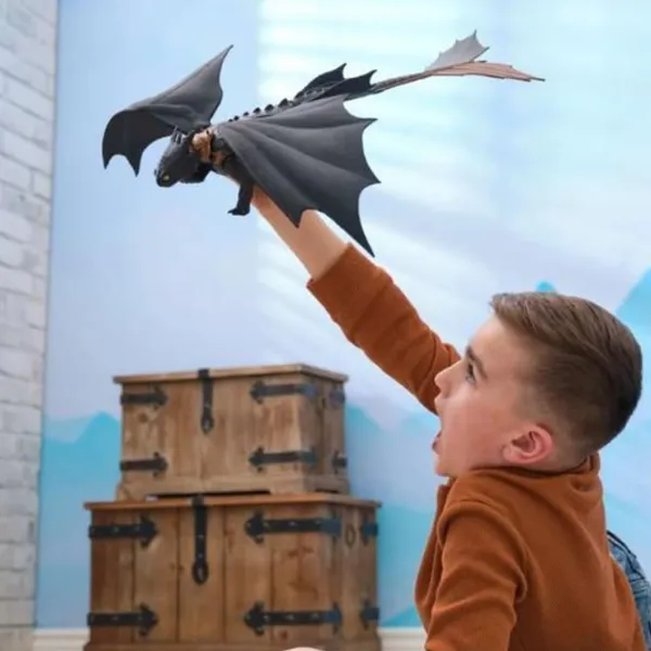 Figurină Spin Master How to Train Your Dragon Plasma Blast Nightfury 4+ / Black photo 9