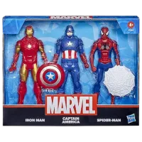 Set figurine Hasbro Marvel Iron Man, Captain America, Spider-Man 4+ / Multicolor
