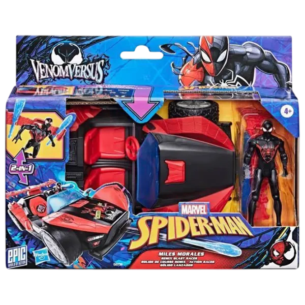 Игровой набор Hasbro Marvel Spider mobile and Miles Morales G0736 4+ / Красный Черный photo 1