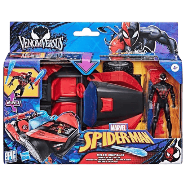 Игровой набор Hasbro Marvel Spider mobile and Miles Morales G0736 4+ / Красный Черный photo 1