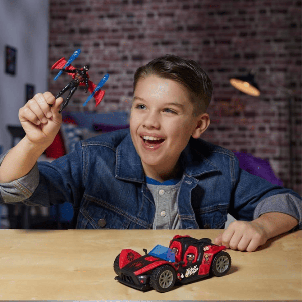 Игровой набор Hasbro Marvel Spider mobile and Miles Morales G0736 4+ / Красный Черный photo 6