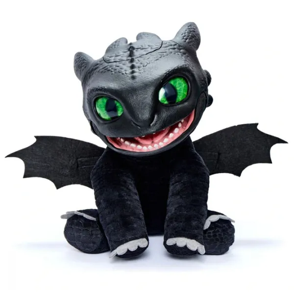 Jucărie interactivă Real FX How to Train Your Dragon Toothless Puppetronic HTTYD100101 6+ / Green Black photo 2