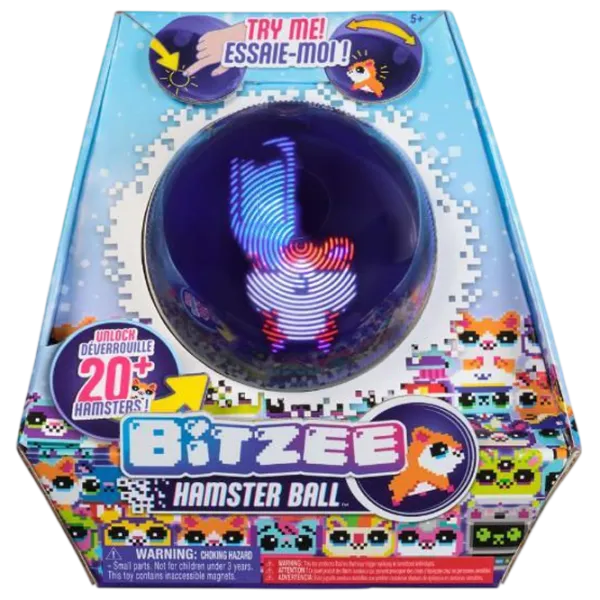 Интерактивная игрушка Spin Master Bitzee Hamster 6072283 5+ / Разноцветный Фиолетовый photo 1
