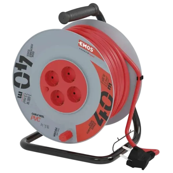 Удлинитель на катушке EMOS P09240M 40 м Красный photo 1