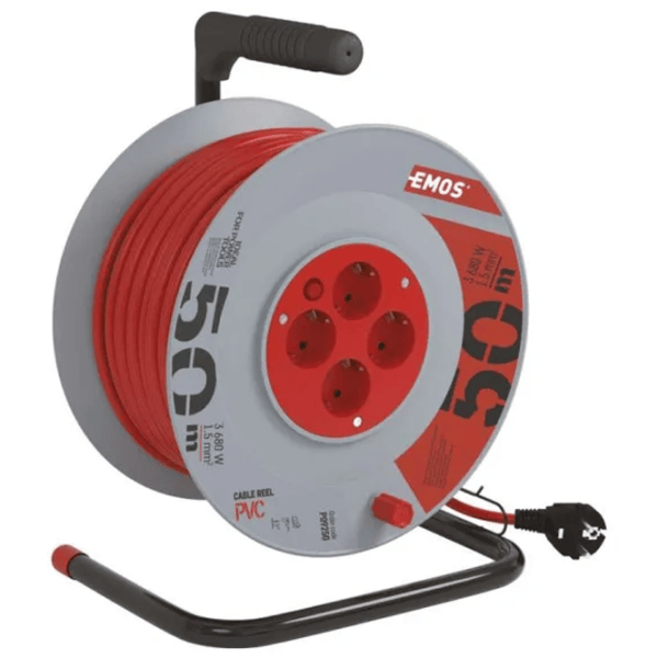 Удлинитель на катушке EMOS P09250 50 м Красный photo 3