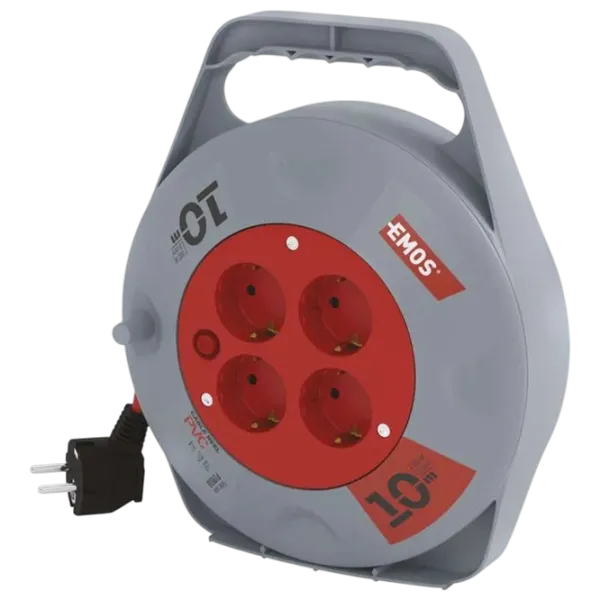 Удлинитель на катушке EMOS P19510 10 м Серый photo 1