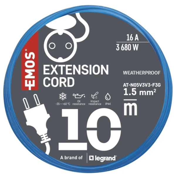 Удлинитель EMOS P01510W 10 м Синий photo 6