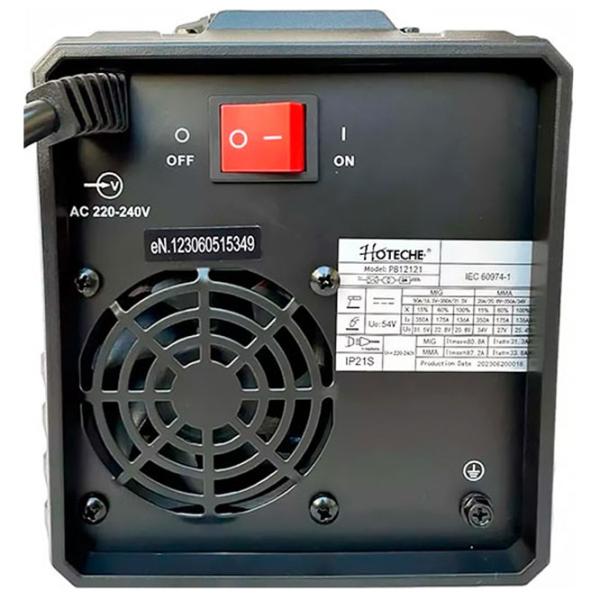 Сварочный аппарат Hoteche P812121K 220 В полуавтоматическая (MIG/MAG), ручная дуговая (MMA) / Оранжевый photo 3