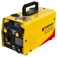 Сварочный аппарат Powermat PM-PAS-180L 220 В полуавтоматическая (MIG/MAG), ручная дуговая (MMA), аргонно-дуговая (TIG) / Желтый