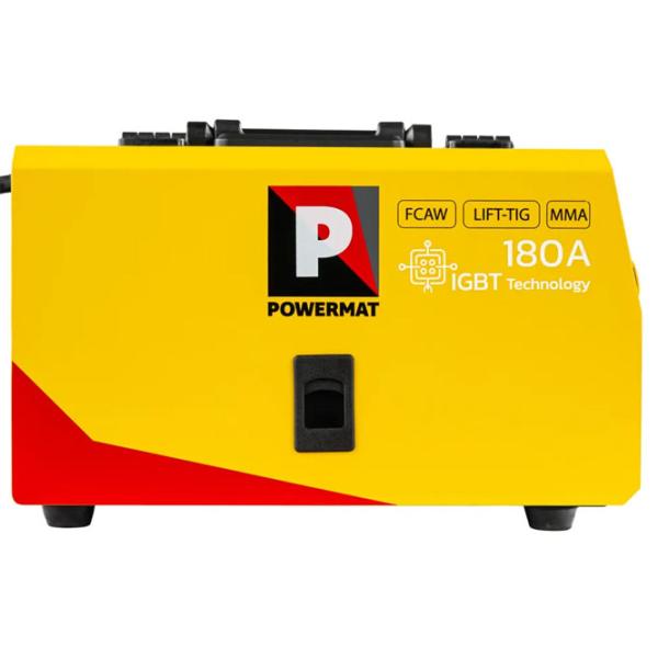 Сварочный аппарат Powermat PM-PAS-180L 220 В полуавтоматическая (MIG/MAG), ручная дуговая (MMA), аргонно-дуговая (TIG) / Желтый photo 4