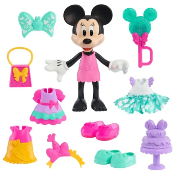 Set jucării IMC Toys Disney Minnie Mouse Fabulous Doll Sweet Party 89992 3+ / Multicolor Pink photo 2