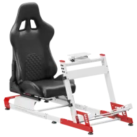 Scaun Gaming LUMI Racing Simulator Cockpit Red White