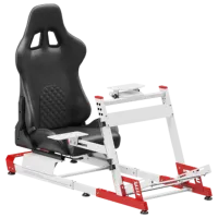 Scaun Gaming LUMI Racing Simulator Cockpit Red White
