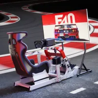Игровое кресло LUMI Racing Simulator Cockpit Красный Белый photo 3