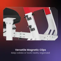 Игровое кресло LUMI Racing Simulator Cockpit Красный Белый photo 8
