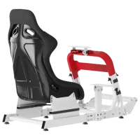 Игровое кресло LUMI Racing Simulator Cockpit Красный Белый photo 2