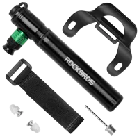 Насос велосипедный Rockbros CO2 bicycle pump Черный Серый