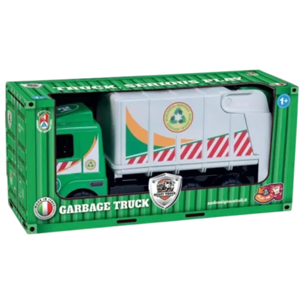 Грузовик Androni Giocattoni Garbage Truck 6081-00HT  / / Серый Зеленый photo 1