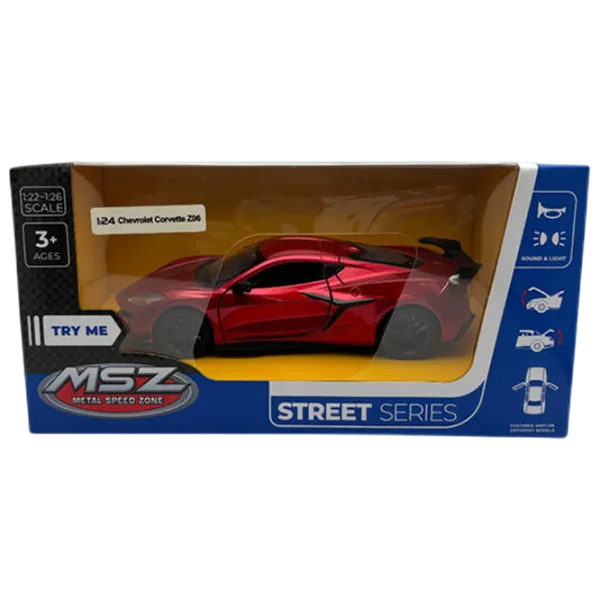 Mașină MSZ Chevrolet Corvette C8 Z06 2024 661289M  / / Black Bordo photo 1