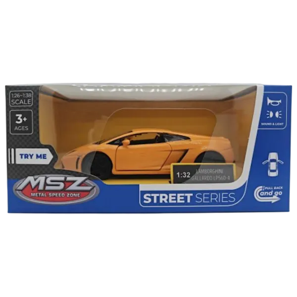 Машинка MSZ Lamborghini Gallardo LP560-4 68329  / / Черный Оранжевый photo 1