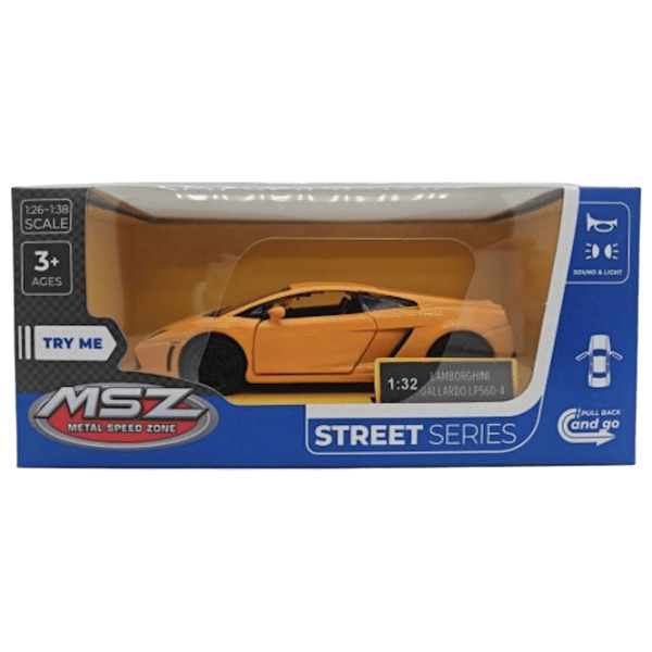 Машинка MSZ Lamborghini Gallardo LP560-4 68329  / / Черный Оранжевый photo 1