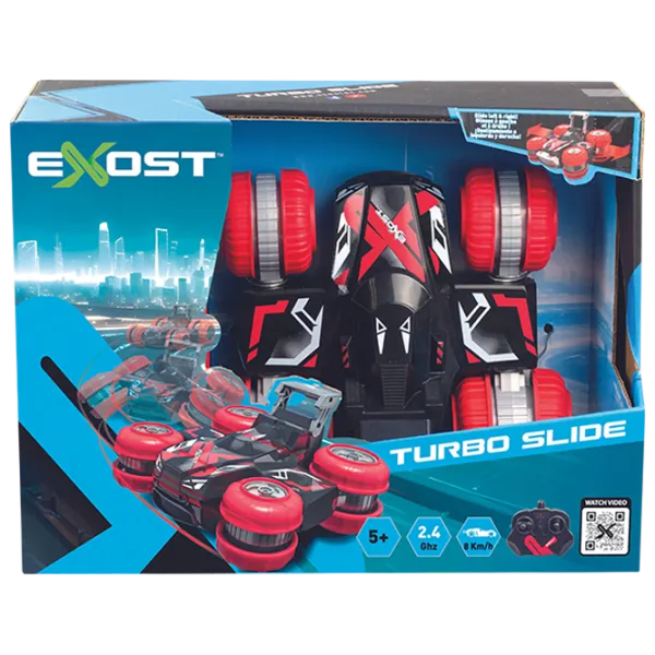 Машинка Exost Turbo Slide 20721S 8 км/ч / / Черный Красный photo 1