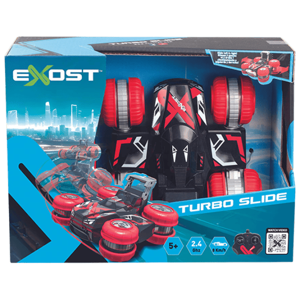 Машинка Exost Turbo Slide 20721S 8 км/ч / / Черный Красный photo 1