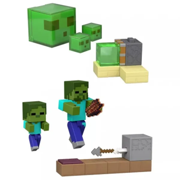 Set figurine Mattel Minecraft Zombie Arrow Trap 6+ / Multicolor photo 3