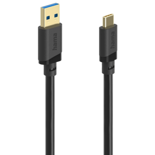 Кабель данных Hama USB Type-C + USB Type-A 0.75 м / Черный photo 2