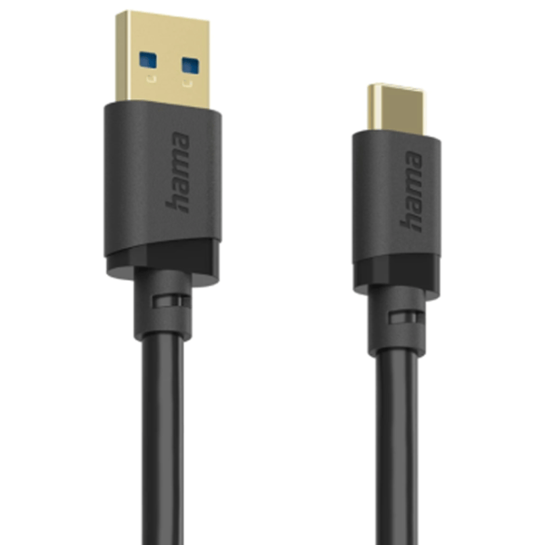 Кабель данных Hama USB Type-C + USB Type-A 0.75 м / Черный photo 3