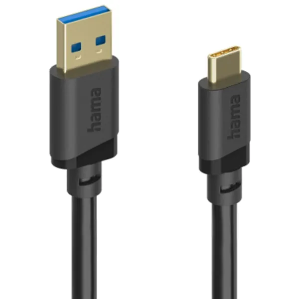 Кабель данных Hama USB Type-C + USB Type-A 0.75 м / Черный photo 4