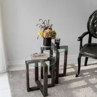 Set măsuțe de cafea Trendy Amalfi GTR000803 Anthracite photo 5