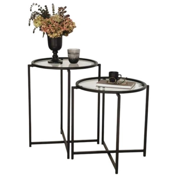 Set măsuțe de cafea Trendy S412 GTR000851 Black photo 1
