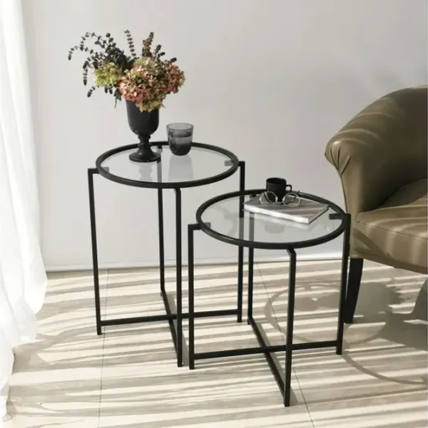 Set măsuțe de cafea Trendy S412 GTR000851 Black photo 3