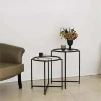 Set măsuțe de cafea Trendy S412 GTR000851 Black photo 4