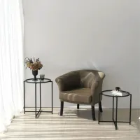 Set măsuțe de cafea Trendy S412 GTR000851 Black photo 6