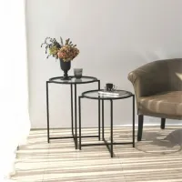 Set măsuțe de cafea Trendy S412 GTR000851 Black photo 9
