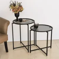 Set măsuțe de cafea Trendy S412F GTR000852 Black photo 8