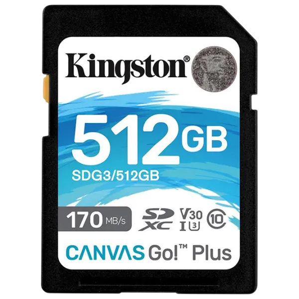 Card memorie Kingston Canvas Go! Plus 512 GB SD / UHS-I (U3) photo 1