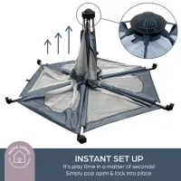 Țarc pentru copii DreamBaby Adventure (9312742495107) 6 luni - / Gray photo 3
