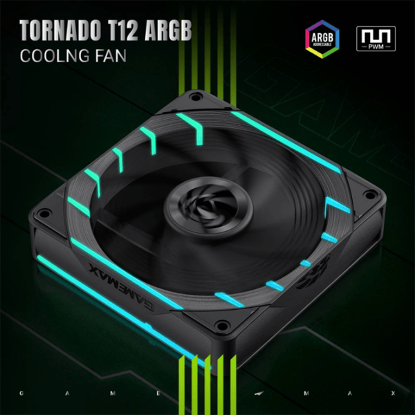 Вентилятор для корпуса Gamemax Tornado T12 Гидродинамический / 2200 об/мин photo 6
