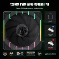 Ventilator de carcasă Gamemax Tornado T12 Hidrodinamic / 2200 rot/min photo 8