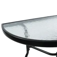 Set mobilă grădină Jumi OM-710313 Metal / Sticlă / Metal / Black photo 6