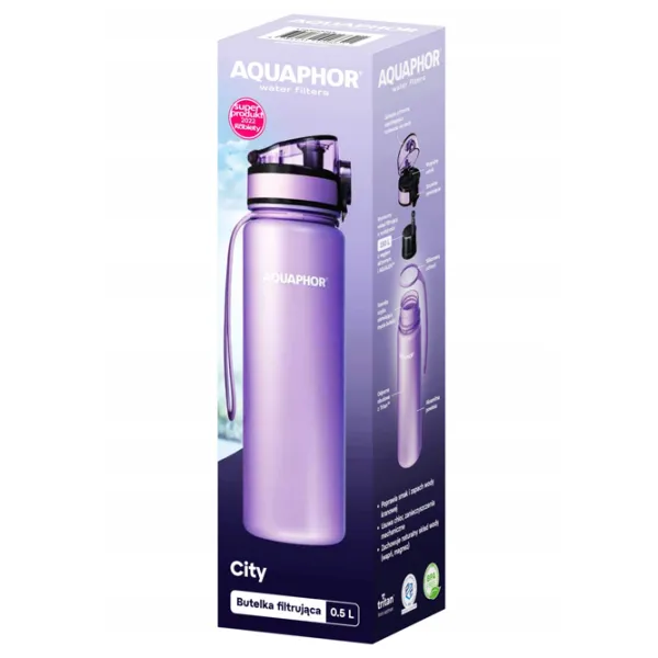 Бутылка для воды Aquaphor City Фиолетовый photo 5