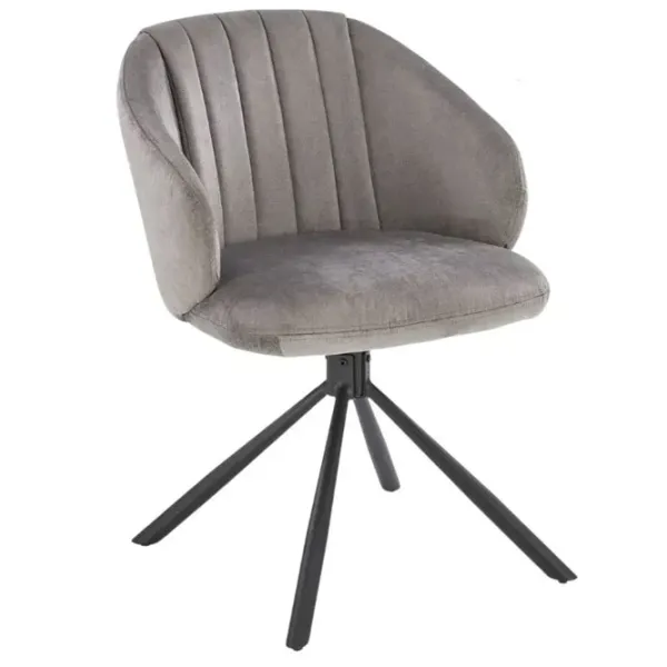 Scaun de bucătărie AG K533 Stofă/ Gray Black photo 1
