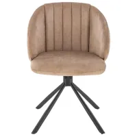 Scaun de bucătărie AG K533 Stofă/ Beige Black photo 3
