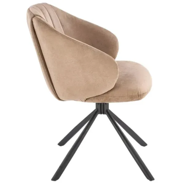 Scaun de bucătărie AG K533 Stofă/ Beige Black photo 9